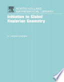 Initiation to global Finslerian geometry [E-Book] /