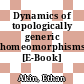Dynamics of topologically generic homeomorphisms [E-Book] /