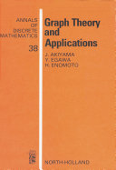 Proceedings of the First Japan Conference on Graph Theory and Applications, Hakone, Japan, June 1-5, 1986 [E-Book] /