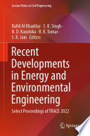 Recent Developments in Energy and Environmental Engineering [E-Book] : Select Proceedings of TRACE 2022 /