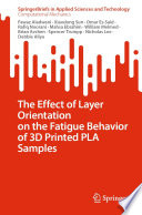 The Effect of Layer Orientation on the Fatigue Behavior of 3D Printed PLA Samples [E-Book] /