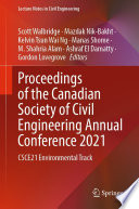 Proceedings of the Canadian Society of Civil Engineering Annual Conference 2021 [E-Book] : CSCE21 Environmental Track /