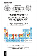 Geochemistry of non-traditional stable isotopes [E-Book] /