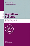 Algorithms -- ESA 2004 [E-Book] : 12th Annual European Symposium, Bergen, Norway, September 14-17, 2004, Proceedings /