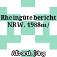 Rheingütebericht NRW. 1988m/