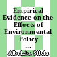 Empirical Evidence on the Effects of Environmental Policy Stringency on Productivity Growth [E-Book] /