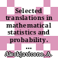 Selected translations in mathematical statistics and probability. 11 /
