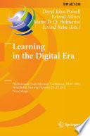 Learning in the Digital Era [E-Book] : 7th European Lean Educator Conference, ELEC 2021, Trondheim, Norway, October 25-27, 2021, Proceedings /