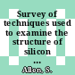 Survey of techniques used to examine the structure of silicon carbide coating layers : paper to be presented at 8thz Meeting of the Dragon Project Quality Control Working Party, to be held at A.E.E. Winfrith on 11th and 12th June, 1974 [E-Book] /