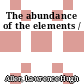 The abundance of the elements /