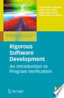 Rigorous Software Development [E-Book] : An Introduction to Program Verification /