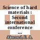 Science of hard materials : Second international conference on science of hard materials: Rhodes, 23.09.1984-28.09.1984 /