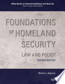 Foundations of homeland security : law and policy [E-Book] /