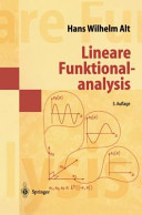 Lineare Funktionalanalysis : eine anwendungsorientierte Einführung /
