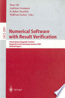 Numerical Software with Result Verification [E-Book] : International Dagstuhl Seminar, Dagstuhl Castle, Germany, January 19-24, 2003, Revised Papers /