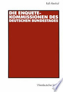 Die Enquete-Kommissionen des Deutschen Bundestages /