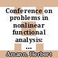 Conference on problems in nonlinear functional analysis: proceedings : Bonn, 22.07.75-26.07.75 /
