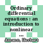 Ordinary differential equations : an introduction to nonlinear analysis [E-Book] /