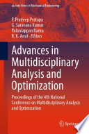 Advances in Multidisciplinary Analysis and Optimization [E-Book] : Proceedings of the 4th National Conference on Multidisciplinary Analysis and Optimization /