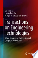 Transactions on Engineering Technologies [E-Book] : World Congress on Engineering and Computer Science 2019 /