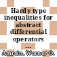 Hardy type inequalities for abstract differential operators [E-Book] /