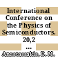 International Conference on the Physics of Semiconductors. 20,2 : Thessaloniki, Greece, August 6 - 10, 1990 /