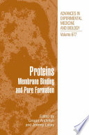 Proteins Membrane Binding and Pore Formation [E-Book] /