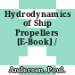Hydrodynamics of Ship Propellers [E-Book] /
