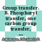 Group transfer. B. Phosphoryl transfer, one carbon group transfer, glycosil transfer, amino group transfer, other transferases /