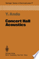 Concert Hall Acoustics [E-Book] /