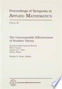 The unreasonable effectiveness of number theory : American Mathematical Society short course the unreasonable effectiveness of number theory: lecture notes : Orono, ME, 06.08.91-07.08.91 /