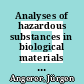Analyses of hazardous substances in biological materials . 3 /