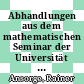 Abhandlungen aus dem mathematischen Seminar der Universität Hamburg. 46 /