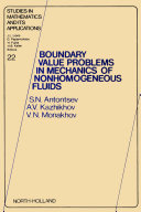 Boundary value problems in mechanics of nonhomogeneous fluids [E-Book] /