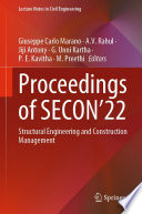 Proceedings of SECON'22 [E-Book] : Structural Engineering and Construction Management /