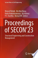 Proceedings of SECON'23 [E-Book] : Structural Engineering and Construction Management /