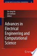 Advances in Electrical Engineering and Computational Science [E-Book] /