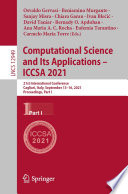 Computational Science and Its Applications - ICCSA 2021 [E-Book] : 21st International Conference, Cagliari, Italy, September 13-16, 2021, Proceedings, Part I /
