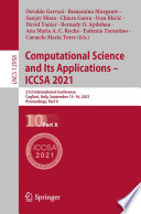 Computational Science and Its Applications - ICCSA 2021 [E-Book] : 21st International Conference, Cagliari, Italy, September 13-16, 2021, Proceedings, Part X /
