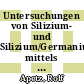 Untersuchungen von Silizium- und Silizium/Germanium-Schichtstrukturen mittels DLTS und CV-Profiler [E-Book] /