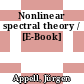 Nonlinear spectral theory / [E-Book]