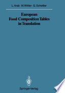 European Food Composition Tables in Translation [E-Book] /