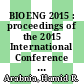 BIOENG 2015 : proceedings of the 2015 International Conference on Biomedical Engineering and Science [E-Book] /