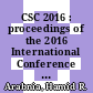 CSC 2016 : proceedings of the 2016 International Conference on Scientific Computing [E-Book] /