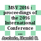 MSV 2016 : proceedings of the 2016 International Conference on Modeling, Simulation & Visualization Methods [E-Book] /