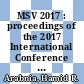MSV 2017 : proceedings of the 2017 International Conference on Modeling, Simulation, & Visualization Methods [E-Book] /