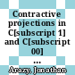 Contractive projections in C[subscript 1] and C[subscript 00] [E-Book] /