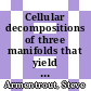 Cellular decompositions of three manifolds that yield three manifolds /
