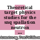 Theoretical target physics studies for the snq spallation neutron source [E-Book] /