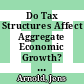 Do Tax Structures Affect Aggregate Economic Growth? [E-Book]: Empirical Evidence from a Panel of OECD Countries /